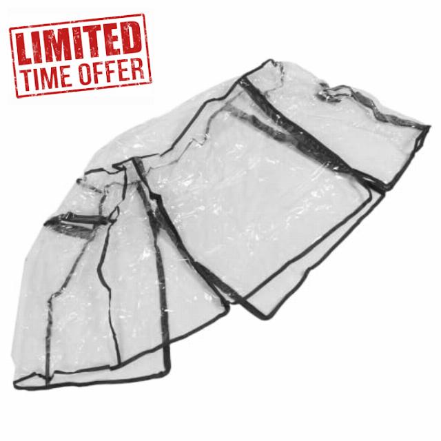 Waterproof Stroller Rain Shield Foldable EVA View for Babies                                                          Easy Access