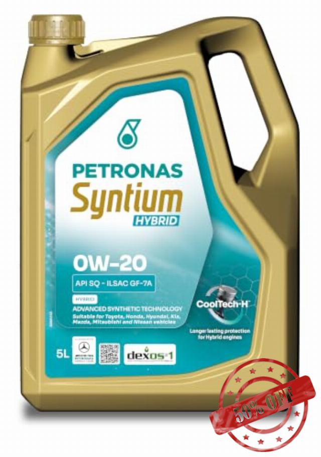 PETRONAS Syntium Hybrid 0W-20 Advanced Synthetic Oil 5L                                                          CoolTech-H™ Technology
