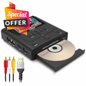 VHS to DVD Recorder and Converter with AV & HDMI Inputs