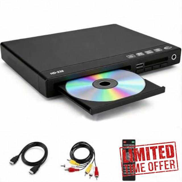 DVD Player for TV with HDMI and AV Output