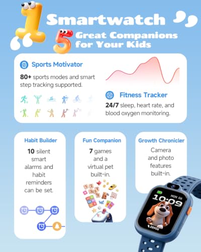 Fitness Watch Toys Gift for Boys Girls 3-14                                                          Pedometer