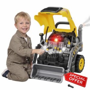 AIYAPLAY Kids Truck Engine Toy Steering Wheel with Spray Ages 3-6 Yellow                                                          Excavator Toy