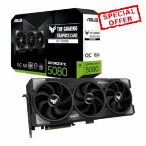 ASUS TUF Gaming GeForce RTX ™ 5080 16GB GDDR7 BTF OC Edition Gaming Graphics Card (PCIe® 5.0