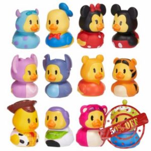 Disney Duckaloos Collectible Classic Rubber Duck Sets Bath Toys - Set of All 12