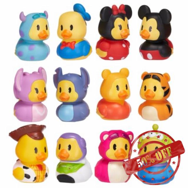 Disney Duckaloos Collectible Classic Rubber Duck Sets Bath Toys - Set of All 12