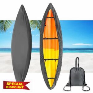 Kayak Cover Canoe Storage Dust Cover Waterproof Durable UV Resistant Cover Outdoor Kayak Storage Dust Cover for Fishing Boats