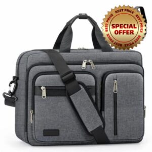 RAINSMORE 17.3 Inch Laptop Bag for Men