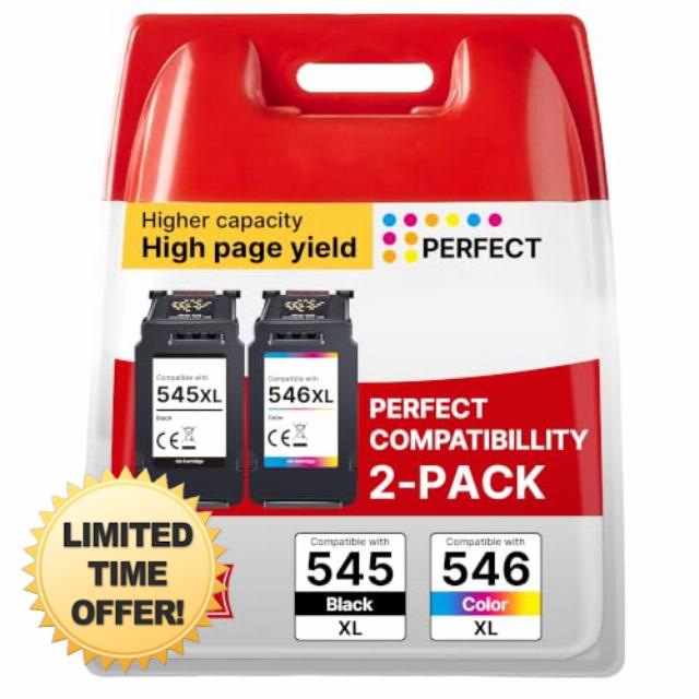 545XL Black 546XL Colour Printer Ink Replacement for Canon 545 546 Ink Cartridges PG-545 CL-546 XL for Pixma TS3350 TS3355 TS3150 TS3300 TR4550 MG2550S MG3050 TR4500 TS3100 TR4551 TR4650 MX495