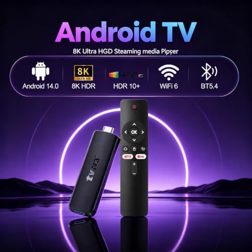 4K Streaming Stick with 2GB/16GB                                                          4K Android 14 TV Stick with WiFi 6