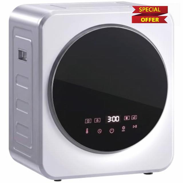 HOMCOM Vented Tumble Dryer 4kg Wet Laundry/2.5kg Dry Capacity 800W Silver           [Energy Class G]                                                  Compact Freestanding Front Tumble Dryer
