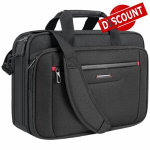 VANKEAN Laptop Briefcase Premium Laptop Case Fits Up to 15.6-17.3 Inch Business Shoulder Bag Laptop Expandable Water-Repellent Messenger Bag for Men/Women Computer Bag for Travel/Business