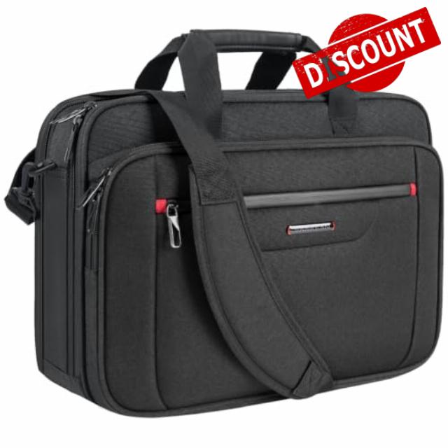 VANKEAN Laptop Briefcase Premium Laptop Case Fits Up to 15.6-17.3 Inch Business Shoulder Bag Laptop Expandable Water-Repellent Messenger Bag for Men/Women Computer Bag for Travel/Business