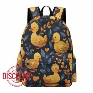 Children Little Yellow Duck Backpack for Boys Girls 11-16 Years 13.3 Inch Laptop Backpack