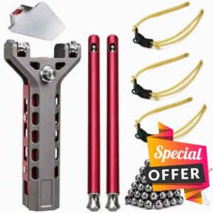 Semi Automatic Aluminum Alloy Slingshots with Magazine for Adults | Auto-Loading Magazine Fed