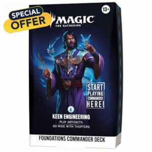 Magic: The Gathering Foundations Commander Deck - Keen Engineering | 100-Card Deck + Accessories (English Version)