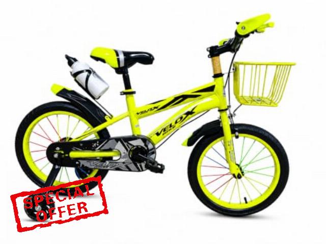 Kids Bike with Removable Light-Up Training Wheels