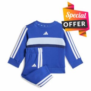 adidas Unisex Baby SEASONAL ESSENTIALS TIBERIO 3 STRIPES FLEECE CREW SET