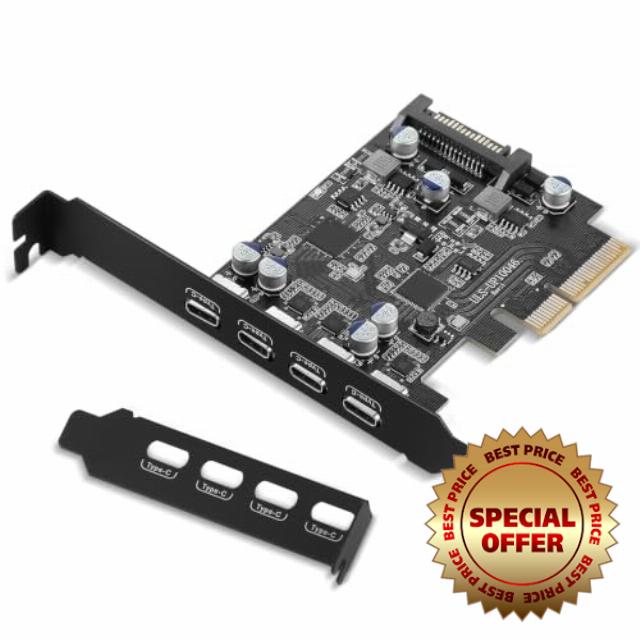 PCIe USB 3.2 Gen 2 Card with Internal Header 15 Pins Connector                                                          Support Windows 11/10/8/7/XP/Vista/Linux