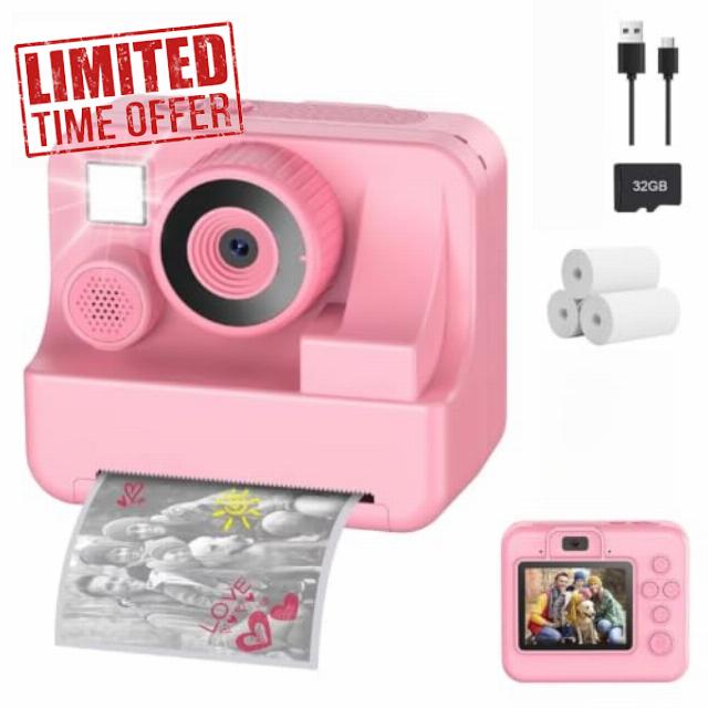 Snapokidy Instant Camera (Pink)