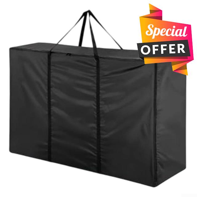 420D Oxford Fabric Storage Bag 180 X 60 X 80 Cm With Double-Sided Zipper And Sturdy Carry Handles For Regular Indoor Outdoor Use(1pc)