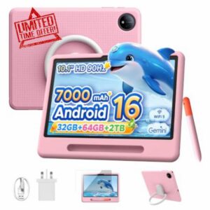 P10 Kid Kids Tablet with Silicone Case & Stylus Pen