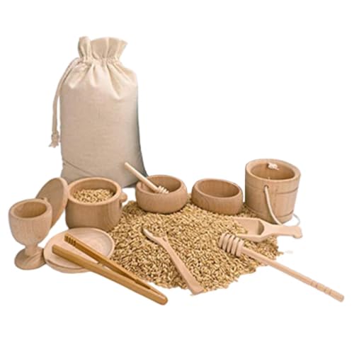 Wooden Scoops And Tongs For Transfe