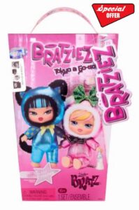 Bratz Bratziez Tokyo a Go-Go Series - 6 Plush Collectable with Charm Clip                                                          Hard Faceplate