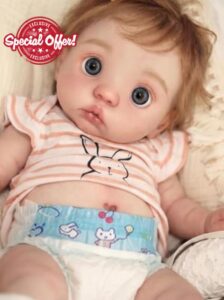 cosheng 16Inch Lifelike Reborn Baby Doll Elf Full Body Bebe Peeka Realistic Newborn Baby Dolls Soft Vinyl Reborn Babies That Look Real with Veins Toy Gift for Kids Age 3+