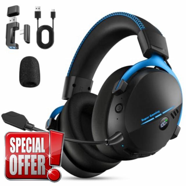 Wireless Headset for PC PS5 PS4 Switch