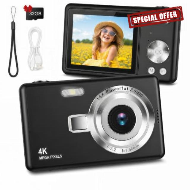 Digital Camera with 32GB Card