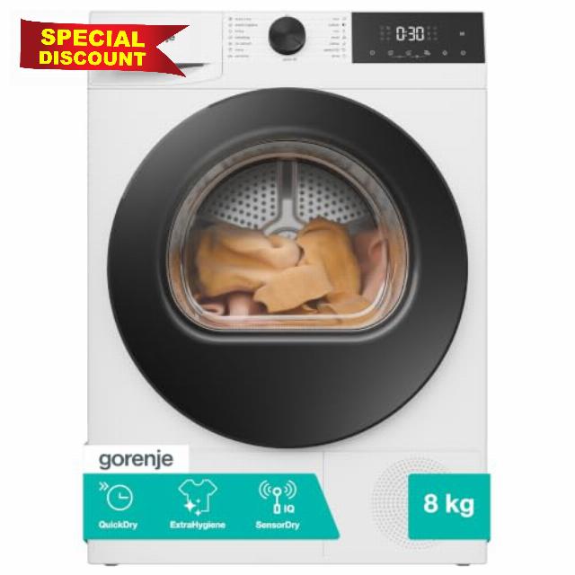 Gorenje DG2P8E/UK 8 kg Freestanding Heat Pump Tumble Dryer