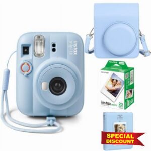 Fujifilm INSTAX Mini 13 Camera Frost Blue id Bundle – Includes Mini 13 Camera