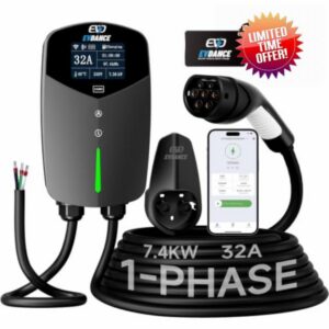 EVDANCE EV Charger 7kW Type 2 Smart EV Home Wall Charger for EV/PHEV                                                          App Control