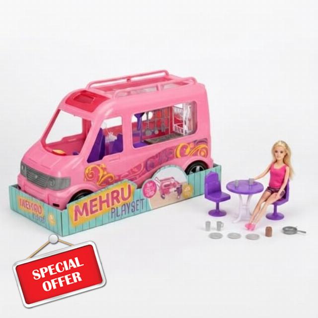 Doll Camper Playset 23 Piece