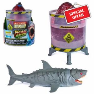 Primal Hatch Megalodon Hatching Shark Egg Interactive Toy                                                          16-inch Toy Shark