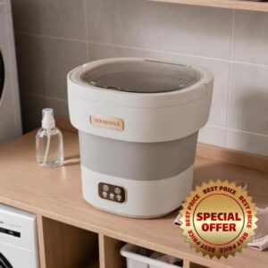 GarveeTech Foldable Washing Machine with Spin Dryer