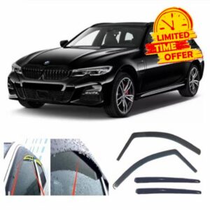 4x Wind Deflectors for BMW 3 Series (G21) Touring Estate 5-door 2018 2019 2020 2021 2022 2023 2024 2025 2026 Rain Guards Weather Shields Sun Visors