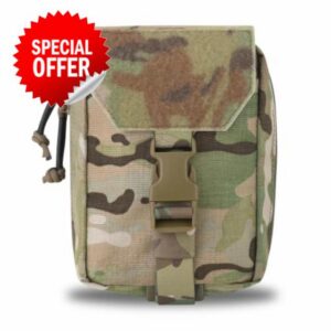 PETAC GEAR Tactical Rip Away Medical Pouch Tear Off First Aid IFAK Pouch Trauma Bag Molle & Belt Outdoor Emergency Survival Bag (MC)