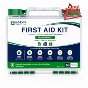 68-Piece First Aid Kit – Emergency Medical Supplies with QR First Aid Guide