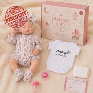 18 Inch Reborn Baby Doll Girl with 2 Outfits