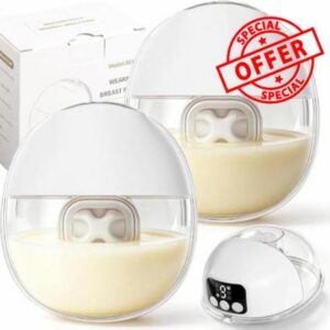 2 Pack Wearable Electric Breast Pump