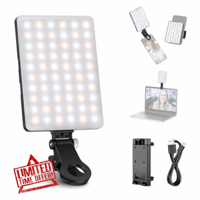 NEEWER Selfie Light with Front & Back Phone Clip