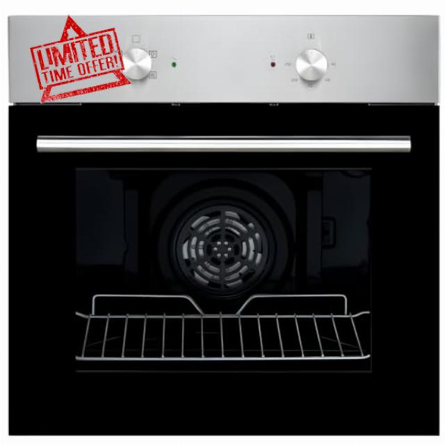 Cata CUL57MMSS - 13amp PLUG Attached Slim Depth Stainless steel Built in 60cm Electric Single Oven - A energy           [Energy Class A]