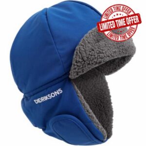 Didriksons Kids Biggles Cap 7 Fleece Lined Hat                                                          Waterproof & Windproof