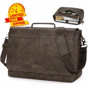 RAINSMORE Laptop Messenger Bag 15.6 Inch