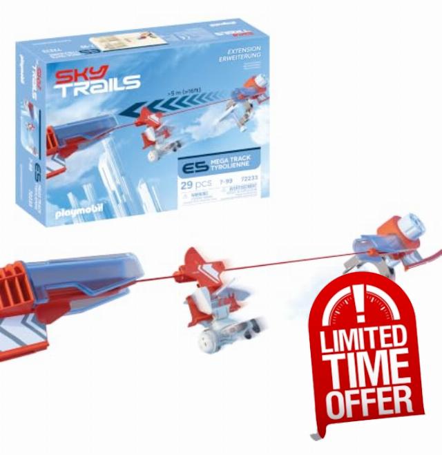 Playmobil SKY TRAILS | Mega Track | 5-Meter Mega Track | XXL 5-meter track with transport sled