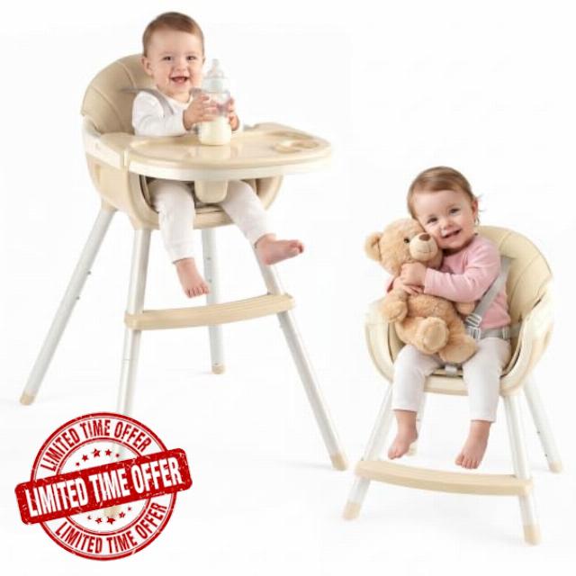 4‑in‑1 Adjustable Baby High Chair