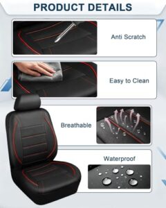 PU Leather Vehicle Seat Protectors                                                          Elasticated Hems For a Snug Fit