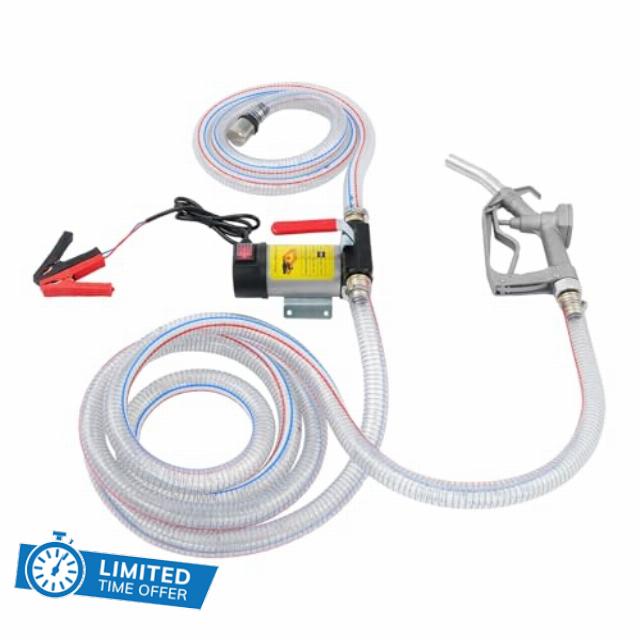 Fuel Transfer Pump 12V 200W Electric Diesel Transfer Pump 45L/min (9.9GPM)