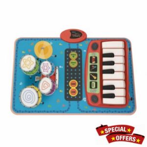 Harilla Electronic Music Playmat with Drumsticks | Interactive